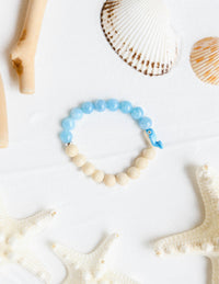 Blue whale bracelet l save the whales